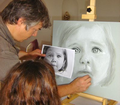 Workshop Portraits Fusain 