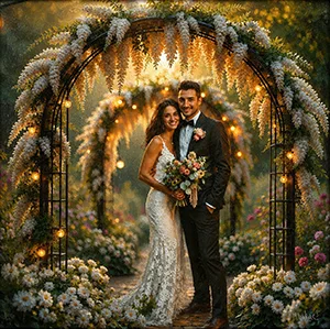 Arche florale romantique