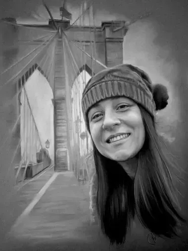 Commander un portrait au fusain